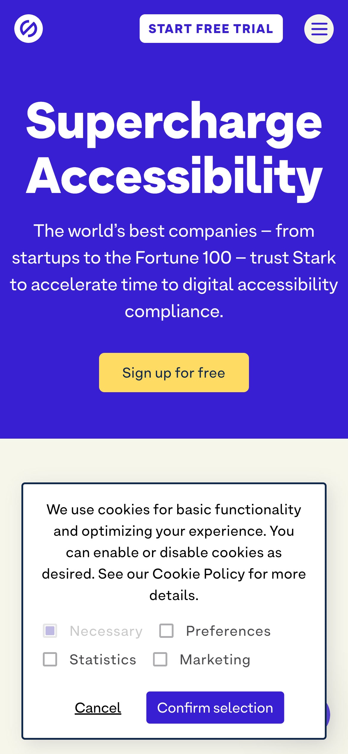 A creative example of a cookie consent banner. The banner is anchored at the bottom of a mobile design.
